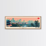 Beijing, China Panoramic Canvas Print, Beijing, China Painting, China Art, Beijing Travel Poster, Travel Art, Housewarming Gift