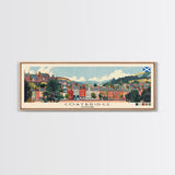 Coatbridge, Scotland Panoramic Canvas Print, Coatbridge, Scotland Painting, Scotland Art, Coatbridge Travel Poster, Travel Art, Guest Room Painting