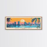 Dar es Salaam, Tanzania Panoramic Canvas Print, Dar es Salaam, Tanzania Painting, Tanzania Art, Dar es Salaam Travel Poster, Travel Art, Living Room Painting