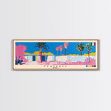 Ecatepec, Mexico Panoramic Canvas Print, Ecatepec, Mexico Painting, Mexico Art, Ecatepec Travel Poster, Travel Art, Guest Room Painting