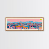 El Alto, Bolivia Panoramic Canvas Print, El Alto, Bolivia Painting, Bolivia Art, El Alto Travel Poster, Travel Art, Housewarming Gift