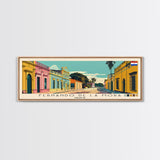 Fernando de la Mora, Paraguay Panoramic Canvas Print, Fernando de la Mora, Paraguay Painting, Paraguay Art, Fernando de la Mora Travel Poster, Travel Art, Guest Room Painting