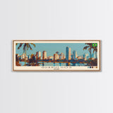 Guarulhos, Brazil Panoramic Canvas Print, Guarulhos, Brazil Painting, Brazil Art, Guarulhos Travel Poster, Travel Art, Guest Room Painting