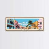 Ismailia, Egypt Panoramic Canvas Print, Ismailia, Egypt Painting, Egypt Art, Ismailia Travel Poster, Travel Art, Guest Room Painting