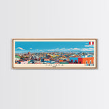 Juliaca, Peru Panoramic Canvas Print, Juliaca, Peru Painting, Peru Art, Juliaca Travel Poster, Travel Art, Guest Room Painting