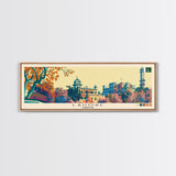 Lahore, Pakistan Panoramic Canvas Print, Lahore, Pakistan Painting, Pakistan Art, Lahore Travel Poster, Travel Art, Vacation Gift