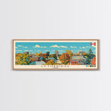 Lethbridge, Canada Panoramic Canvas Print, Lethbridge, Canada Painting, Canada Art, Lethbridge Travel Poster, Travel Art, Living Room Painting