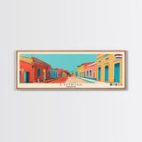 Limpio, Paraguay Panoramic Canvas Print, Limpio, Paraguay Painting, Paraguay Art, Limpio Travel Poster, Travel Art, Living Room Painting