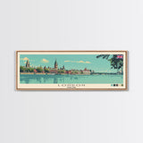 London, England Panoramic Canvas Print, London, England Painting, England Art, London Travel Poster, Travel Art, Guest Room Painting