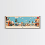 Mosul, Iraq Panoramic Canvas Print, Mosul, Iraq Painting, Iraq Art, Mosul Travel Poster, Travel Art, Housewarming Gift