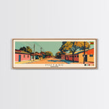 Mutare, Zimbabwe Panoramic Canvas Print, Mutare, Zimbabwe Painting, Zimbabwe Art, Mutare Travel Poster, Travel Art, Vacation Gift