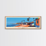 Rufisque, Senegal Panoramic Canvas Print, Rufisque, Senegal Painting, Senegal Art, Rufisque Travel Poster, Travel Art, Guest Room Painting