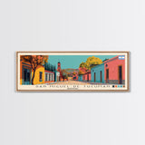 San Miguel de Tucuman, Argentina Panoramic Canvas Print, San Miguel de Tucuman, Argentina Painting, Argentina Art, San Miguel de Tucuman Travel Poster, Travel Art, Guest Room Painting