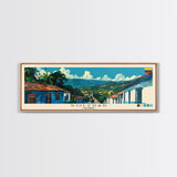 Soledad, Colombia Panoramic Canvas Print, Soledad, Colombia Painting, Colombia Art, Soledad Travel Poster, Travel Art, Guest Room Painting