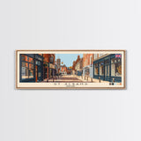 St Albans, England Panoramic Canvas Print, St Albans, England Painting, England Art, St Albans Travel Poster, Travel Art, Guest Room Painting