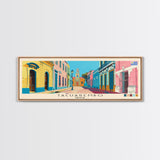 Tacuarembo, Uruguay Panoramic Canvas Print, Tacuarembo, Uruguay Painting, Uruguay Art, Tacuarembo Travel Poster, Travel Art, Vacation Gift