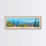 Talca, Chile Panoramic Canvas Print, Talca, Chile Painting, Chile Art, Talca Travel Poster, Travel Art, Living Room Painting