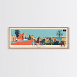 Tripoli, Libya Panoramic Canvas Print, Tripoli, Libya Painting, Libya Art, Tripoli Travel Poster, Travel Art, Living Room Painting