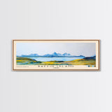 Baffin Island, Canada Watercolor Print, Vacation Gift, Canada Wall Art, Beach Painting, Beach Decor, Large Wall Art, Wood Frame Art