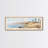 Marsa Alam, Egypt Watercolor Print, Vacation Gift, Egypt Wall Art, Beach Painting, Beach Decor, Large Wall Art, Wood Frame Art