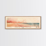 Praia do Rosa, Brazil Watercolor Print, Vacation Gift, Brazil Wall Art, Beach Painting, Beach Decor, Large Wall Art, Wood Frame Art