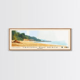 Tanjung Rhu Beach, Malasyia Watercolor Beach Print, Vacation Gift, Malasyia Wall Art, Framed Canvas Print, Framed Beach Painting