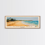 Vilanculos Beach, Mozambique Watercolor Print, Vacation Gift, Mozambique Wall Art, Beach Painting, Beach Decor, Large Wall Art, Wood Frame Art