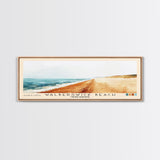 Walberswick Beach, United Kingdom Watercolor Beach Print, Vacation Gift, United Kingdom Wall Art, Framed Canvas Print, Framed Beach Painting