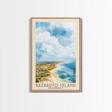 Bazaruto Island, Mozambique Watercolor Beach Print, Vacation Gift, Mozambique Wall Art, Beach Painting, Beach Decor, Beach Painting