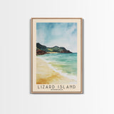 Lizard Island, Australia Watercolor Beach Print, Vacation Gift, Australia Wall Art, Beach Painting, Beach Decor, Beach Painting