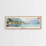 Bar Montenegro Travel Print Wall Art, Panoramic City Art, Travel Art, Wall Decor, Vacation Gift, Framed Canvas Print Or Metal Art