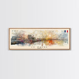 Le Havre France Travel Art, City Art, Framed Canvas Print or Metal Wall Art, Europe Travel Poster, Panoramic Wall Art, Extra Wide Wall Art