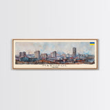 Mariupol Ukraine Wall Art, Panoramic Travel Poster, Panoramic Framed Canvas Print, City Wall Art, Wall Hanging Home Decor, Travel Art