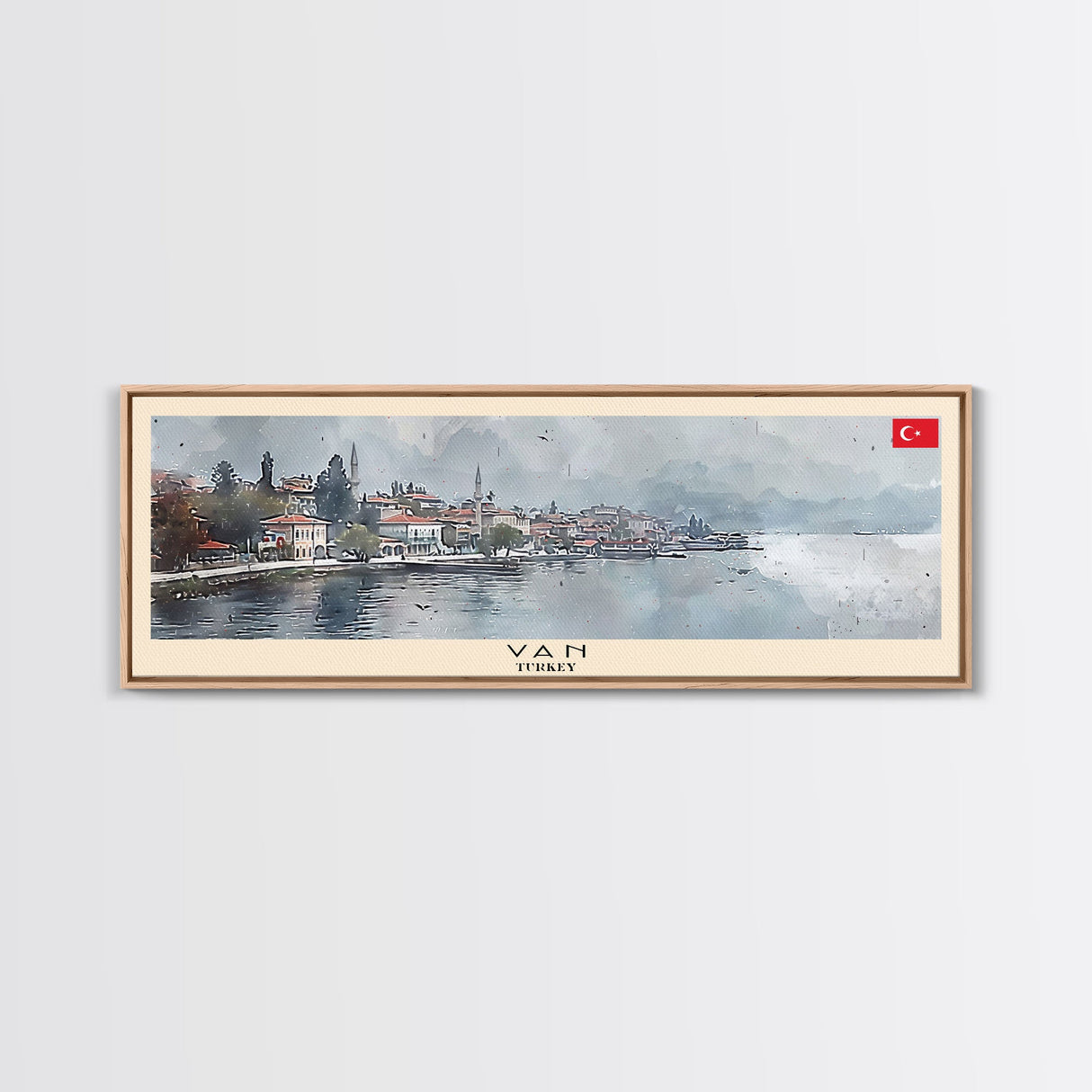 Van Turkey Travel Print Wall Art, Panoramic City Art, Travel Art, Wall Decor, Vacation Gift, Framed Canvas Print Or Metal Art