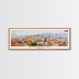 Smederevo Serbia Travel Print Wall Art, Panoramic City Art, Travel Art, Wall Decor, Vacation Gift, Framed Canvas Print Or Metal Art