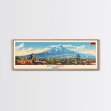 Gyumri Armenia Travel Print Wall Art, Panoramic City Art, Travel Art, Wall Decor, Vacation Gift, Framed Canvas Print Or Metal Art