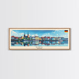 Kielce Poland Wall Art, Panoramic Travel Poster, Panoramic Framed Canvas Print, City Wall Art, Wall Hanging Home Decor, Travel Art