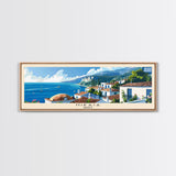 Nikaia Greece Wall Art, Panoramic Travel Poster, Panoramic Framed Canvas Print, City Wall Art, Wall Hanging Home Decor, Travel Art