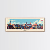 Radom Poland Travel Print Wall Art, Panoramic City Art, Travel Art, Wall Decor, Vacation Gift, Framed Canvas Print Or Metal Art