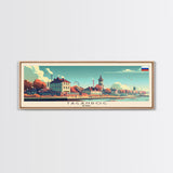 Taganrog Russia Travel Art, City Art, Framed Canvas Print or Metal Wall Art, Europe Travel Poster, Panoramic Wall Art, Extra Wide Wall Art