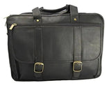 Leather 17" Laptop Expandable Briefcase (Style 100)