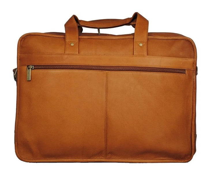 Leather 17" Laptop Expandable Briefcase (Style 100)