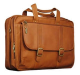 Leather 17" Laptop Expandable Briefcase (Style 100)