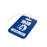 Wisconsin 1848 Tag for Bags and Luggage - Navy/White