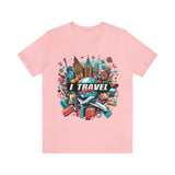 "I Travel To Shop" full color T-shirt