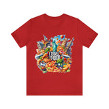 "I Travel for The Food" full color T-shirt