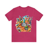 "I Travel for The Food" full color T-shirt