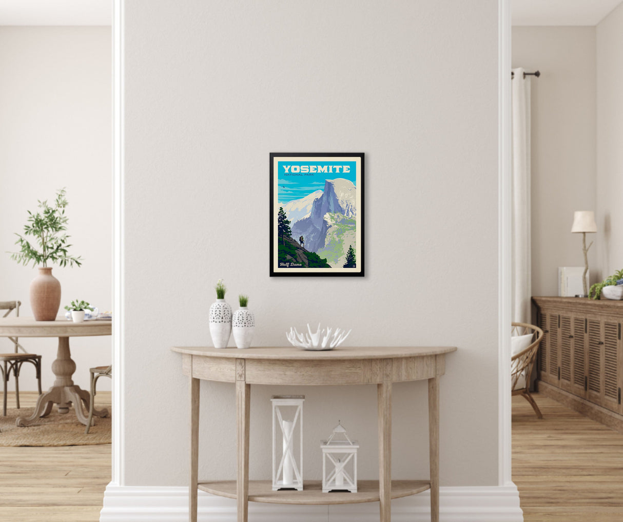 Yosemite National Park: Half Dome Vista (63 National Parks) Art Print