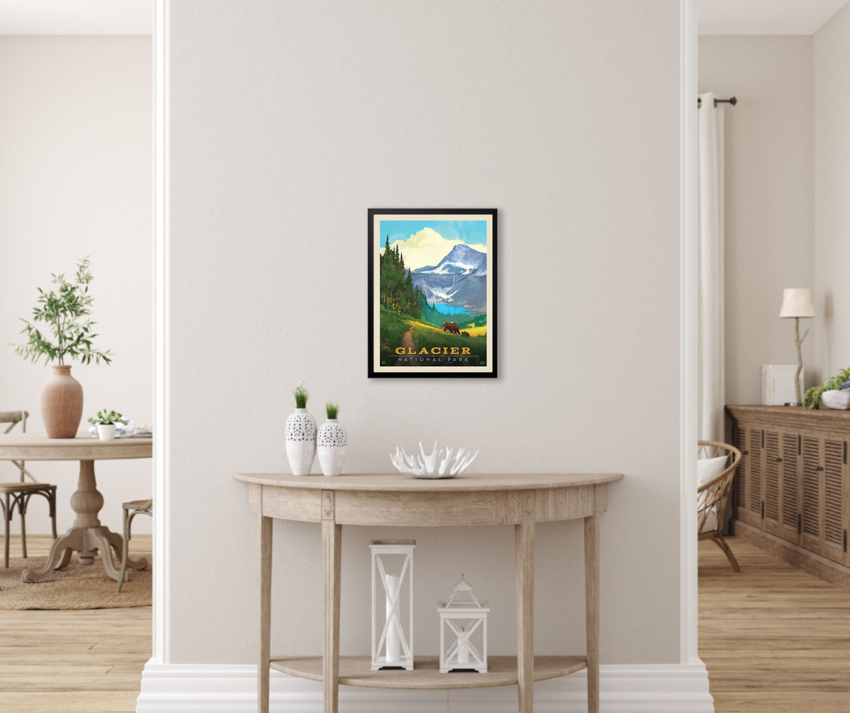 Glacier National Park: Indian Pass (63 National Parks) Art Print