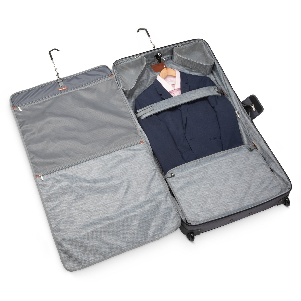 RICARDO BEVERLY HILLS Montecito 2.0,Wheeled Rolling Garment Bag, Gray